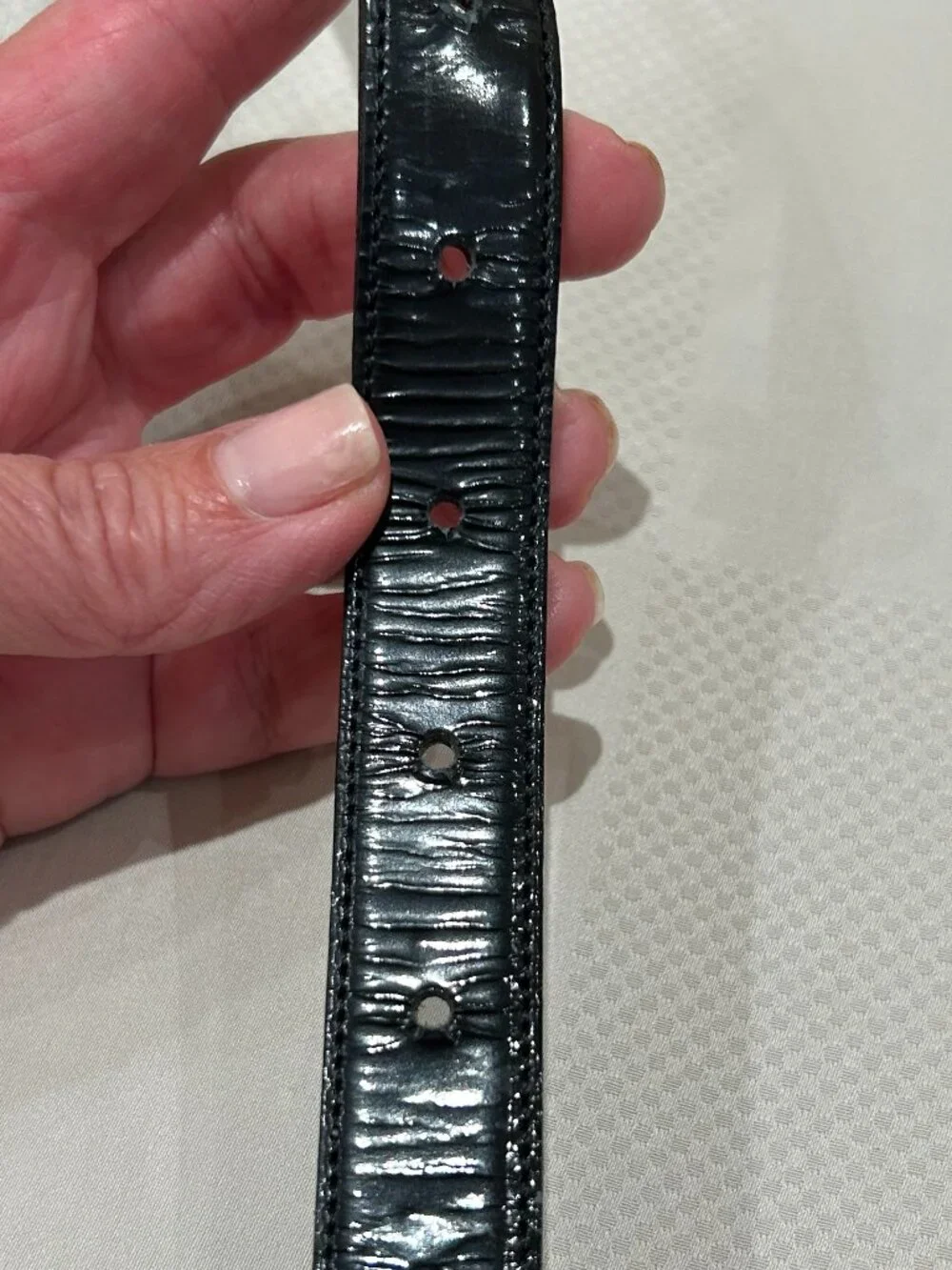 DOLCE & GABBANA Patent Leather Belt